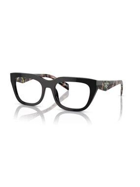 Prada PRA06V 13P1O1 52 Black / Havana Pink Eyeglasses Frames 52-19-140 Optical